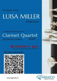bb clarinet 3 part of "luisa miller" for clarinet quartet (ebook)-9791221378214