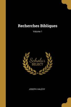 recherches bibliques; volume 1-9780274223824