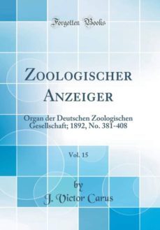 zoologischer anzeiger vol 15-9780365658924