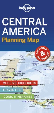 lonely planet central america planning map 1 2019-9781788685924