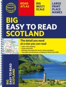 philips big easy to read scotland road atlas (spiral a3)-9781849077224