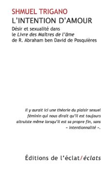 l'intention d'amour (ebook)-shmuel trigano-9782841625024