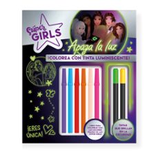 super girls - colorea con tinta luminiscente-9788410133624