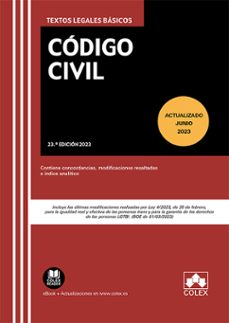 código civil. contine concordancias, modificaciones resaltadas e índice analítico-9788413599724
