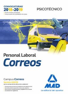personal laboral de correos y telegrafos: psicotecnico-luis ignacio guillen gil-9788414215524