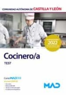 cocinero de la administracion de la comunidad de castilla y leon. test-9788414263624
