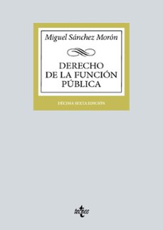 derecho de la funcion publica-miguel sanchez moron-9788430987924