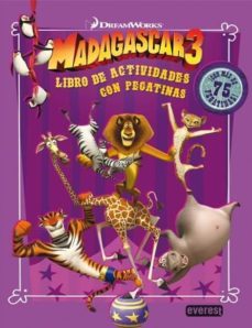 madagascar 3: libro de actividades con pegatinas-9788444168524