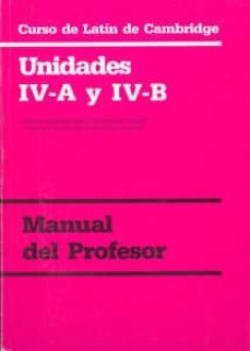 curso de latin de cambridge: unidades iva-ivb. manual profesor-jose hernandez vizuete-9788447201624