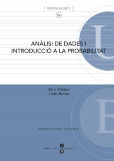analisi de dades i introduccio a la probabilitat-david marquez carreras-9788447534524