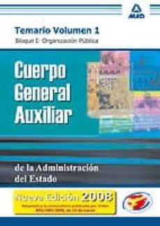 temario auxiliar administrativo del estado (vol. i)-9788466592024