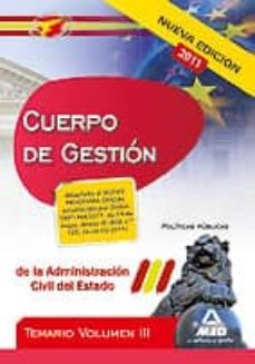 cuerpo de gestion de la administracion del estado. temario vol.ii i: politicas publicas-9788467663624