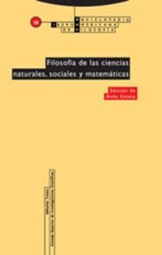 filosofia de las ciencias naturales, sociales y matematicas-9788481647624