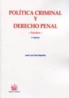 politica criminal y derecho penal 2ª edicion-9788490330524