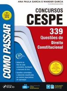como passar em concursos cespe: direito constitucional (ebook)-wander garcia-ana paula garcia-9788582422724