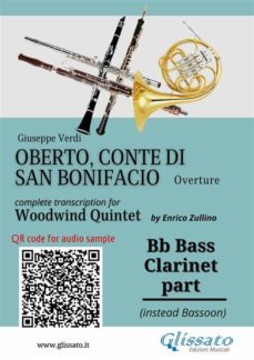 bb bass clarinet (instead bassoon) part of "oberto" for woodwind quintet (ebook)-9791221373424