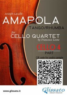 cello 4 part of "amapola" for cello quartet (ebook)-9791221385724