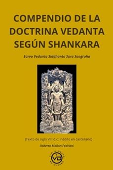compendio de la doctrina vedanta según shankara-roberto mallon fedriani-9791399101324