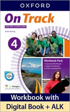 on track 4 workbook + online practice (castellano)-9780194860734