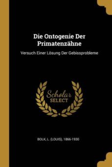 die ontogenie der primatenzahne-9780274612734