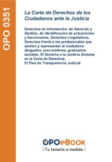 la carta de derechos de los ciudadanos ante la justicia (ebook)-9781524316334