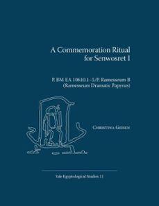 a commemoration ritual for senwosret i (ebook)-christina geisen-9781950343034