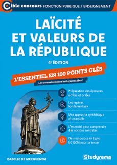 laicite et valeurs de la republique : l'essentiel en 100 points cles (ebook)-9782759057634