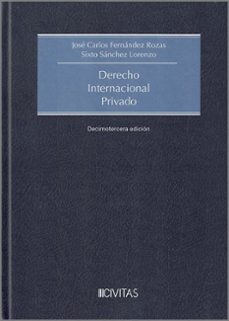 derecho internacional privado-jose carlos fernandez rozas-9788411259934