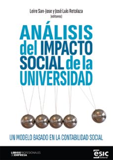 analisis del impacto social de la universidad (ebook)-leire san-jose ruiz de aguirre-josé luis retolaza-9788411921534