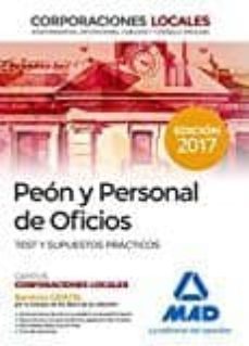 peones y personal de oficios de corporaciones locales. test y supuestos practicos del temario general-9788414206034