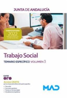 trabajo social de la junta de andalucía. temario específico volumen 3-9788414257234