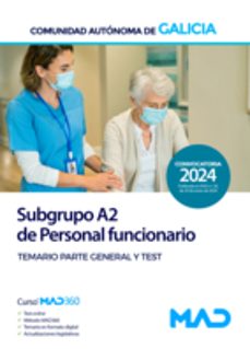 subgrupo a2 de personal funcionario. comunidad de galicia-9788414280034