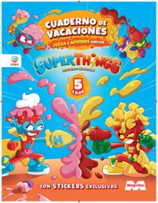 cuaderno de vacaciones juega y aprende superthings legends para 5 años-9788419011534