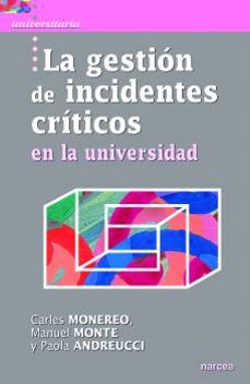 la gestion de incidentes criticos en la universidad-carles monereo-9788427721234