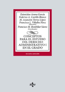 conceptos para el estudio del derecho administrativo i en el grado-9788430989034