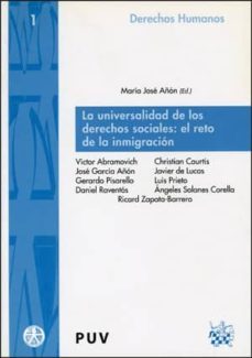 la universalidad de los derechos sociales: el reto de la inmigrac ion-maria jose añon-9788437058634
