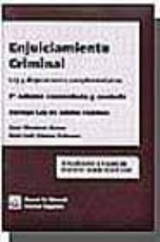 enjuiciamiento criminal; ley y disposiciones complementarias (inc luye ley de juicios rapidos)-9788484428534