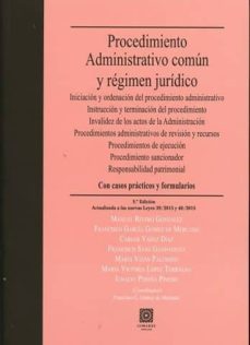 procedimiento administrativo común-manuel rivero gonzalez-9788490454534