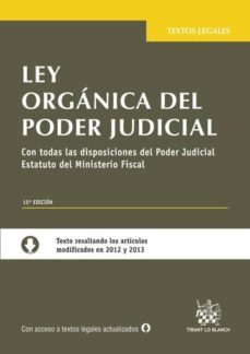 ley organica poder judicial (15ª ed.)-9788490533734