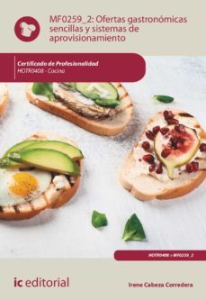 (i.b.d.) hotr0408 ofertas gastronómicas sencillas y sistemas de aprovisionamiento.-irene cabeza corredera-9788491989134