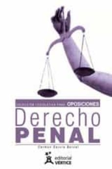 derecho penal (coleccion legislativa para oposiciones)-carmen garcia bernal-9788499315034