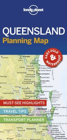 lonely planet queensland planning map 1 2019-9781788686044