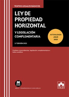 ley de propiedad horizontal y legislacion complementaria-9788411940344