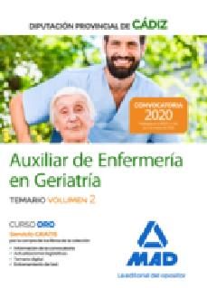 auxiliares de enfermeria en geriatria de la diputacion provincial de cadiz. temario (vol. 2)-9788414236444