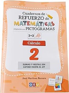 cuaderno de refuerzo con matematicas, calculo 2 adaptacion con pictogramas-9788419646644