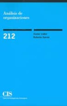 analisis de organizaciones-xavier coller-roberto garcia-9788474763744