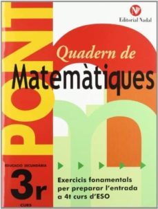 quadern matematiques 3º pont eso cat-9788478875344