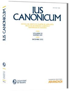 ius canonicum, volumen 52/nu 104 (diciembre 2012)-jorge otaduy-9788490143544