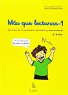 mas que lecturas 1: ejercicios de comprension, expresion y razonamiento, 6-8 años-maria jose berdejo benedi-francisca bach alemany-9788492785544