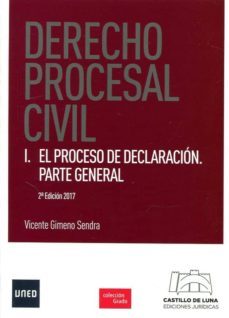 derecho procesal civil i: el proceso de declaracion. parte general-vicente gimeno sendra-9788494508844